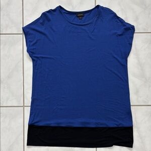 J. Jill Blue Cap Sleeve top